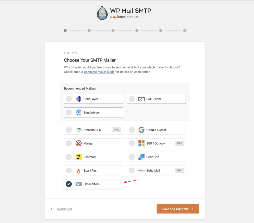 configurazione della posta elettronica wpmail smtp